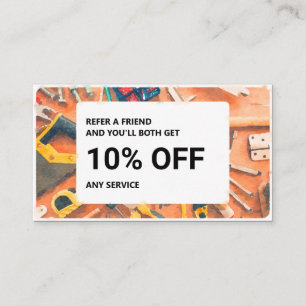 Referral kaartje: Handymandiensten Visitekaartje