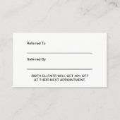 Referral kaartje | Minimalistisch Roos Gold Lips S (Achterkant)