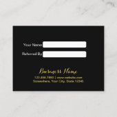 Referral kaartje | Modern Gold Sequins Salon Spa (Achterkant)