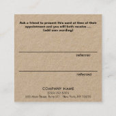 Referral Kraft Gold Heart Script Calligraphy Refer (Achterkant)