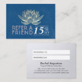 Referral Lotus van YOGA Studio Meditation Instruct (Voorkant / Achterkant)