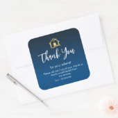 Referral Real Estate Thank You business Square Squ Vierkante Sticker (Envelop)