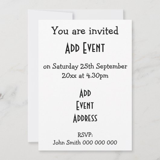 Referworm Design Any Occasion Kaart (Achterkant)