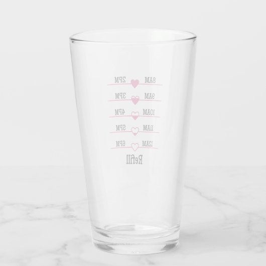 Refill Chart Glas (Achterkant)