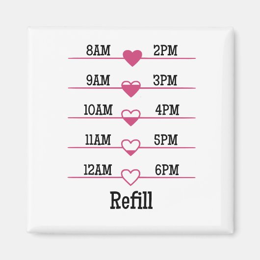 Refill Chart Magneet (Voorkant)
