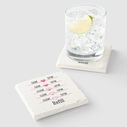 Refill Chart Stenen Onderzetter (Zijkant)