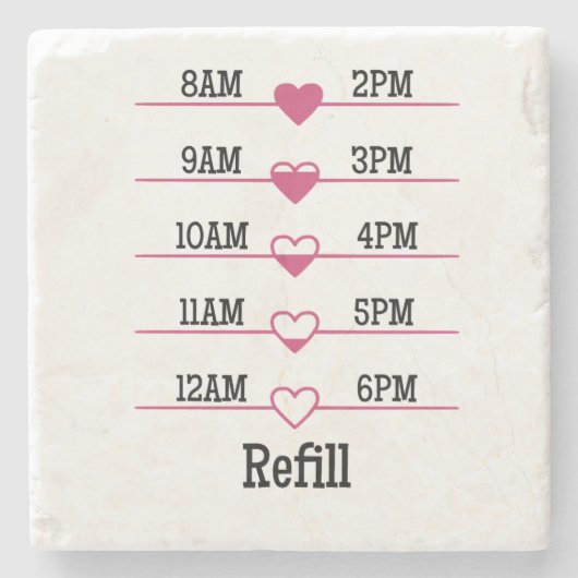 Refill Chart Stenen Onderzetter (Voorkant)