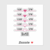 Refill Chart Sticker (Vel)