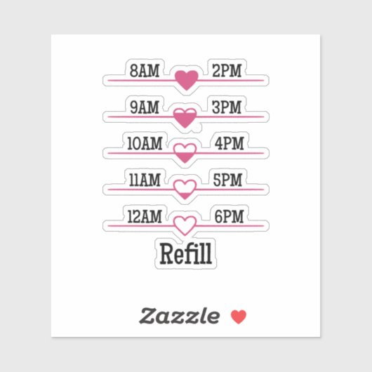 Refill Chart Sticker (Vel)