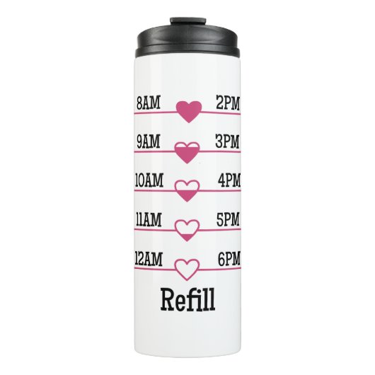 Refill Chart Thermosbeker (Voorkant)