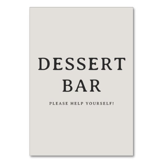 Refined Beige Text Design Kaart (Voorkant)