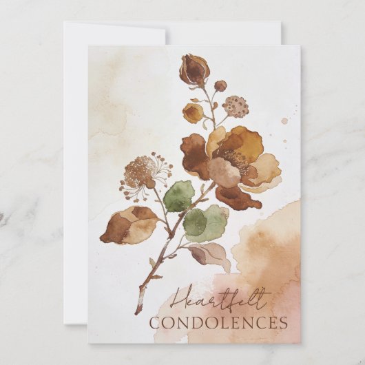 Refined Brown Botanical Branches Sympathy (Voorkant)
