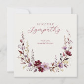 Refined Burgundy Wildflowers & Branches Sympathy (Voorkant)