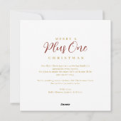 Refined Exquisite Floral Christmas Frame Photo Feestdagenkaart (Achterkant)