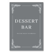 Refined Gray Floral Border Kaart (Achterkant)