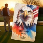 Refined Modern & Elegant Patriotic Eagle Golfhanddoek