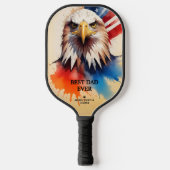 Refined Modern & Elegant Patriotic Eagle Pickleball Paddle (Voorkant)