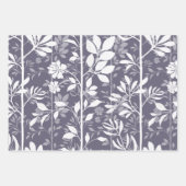 Refined Modern Floral Climbing Vines Silhouette Inpakpapier Vel (Voorkant)