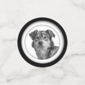 Refined Monochrome Large Mixed Breed Canine Confetti (Kleine voorkant)
