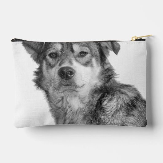 Refined Monochrome Large Mixed Breed Canine Etui (Achterkant)