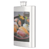 Refined Pour – Elegant Round Sushi Flask Flacon (Links)