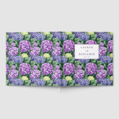 Refined Purple Floral Pattern Gastenboek (Volledig)