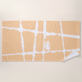 Refined White Light Grunge Modern Dirty Mesh Strandlaken (Voorkant)