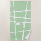 Refined White Light Grunge Modern Dirty Mesh Strandlaken (Voorkant)