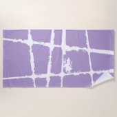 Refined White Light Grunge Modern Dirty Mesh Strandlaken (Voorkant)