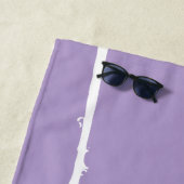 Refined White Light Grunge Modern Dirty Mesh Strandlaken (In situ)