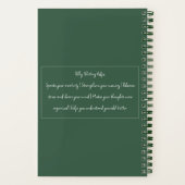 Reflect & Create | Motivational Green Notebook Notitieboek (Achterkant)