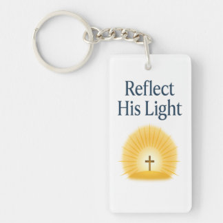 Reflect His Light Custom Easter 2026 Keychain