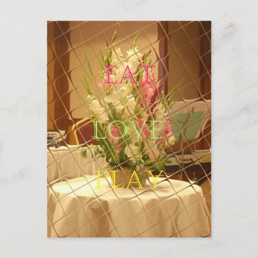 Reflected Blooms Art Print Briefkaart (Voorkant)