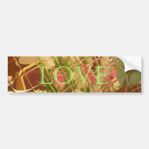 Reflected Blooms Art Print Bumpersticker