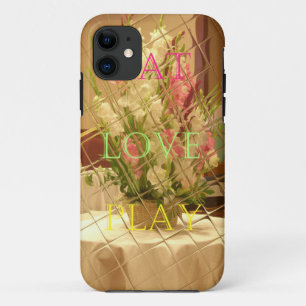 Reflected Blooms Art Print iPhone 11 Hoesje