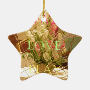 Reflected Blooms Art Print Keramisch Ornament