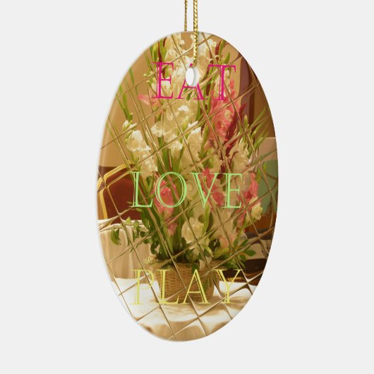 Reflected Blooms Art Print Keramisch Ornament (Rechts)