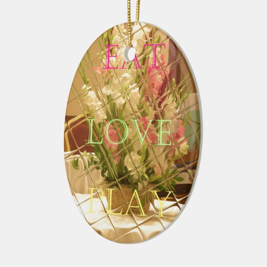 Reflected Blooms Art Print Keramisch Ornament (Links)