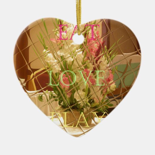 Reflected Blooms Art Print Keramisch Ornament (Voorkant)