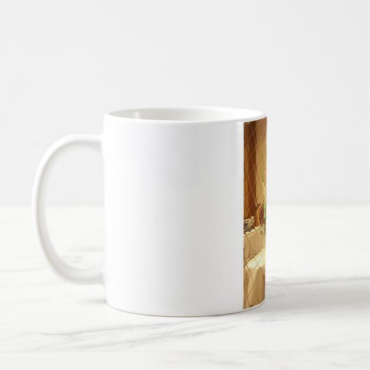 Reflected Blooms Art Print Koffiemok (Links)