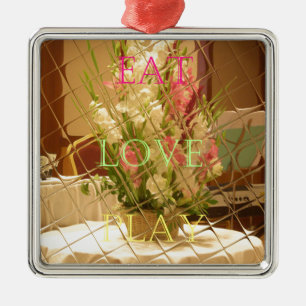 Reflected Blooms Art Print Metalen Ornament