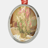 Reflected Blooms Art Print Metalen Ornament (Links)
