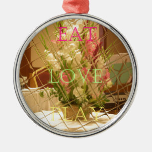 Reflected Blooms Art Print Metalen Ornament