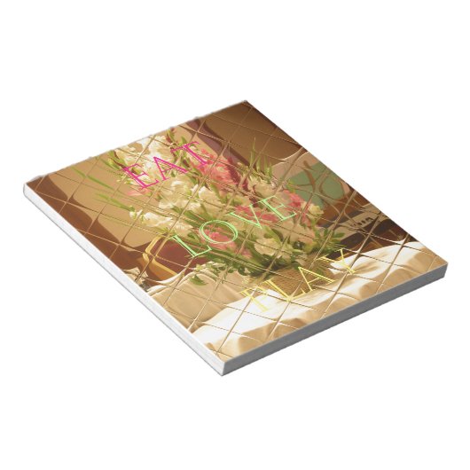 Reflected Blooms Art Print Notitieblok (Schuin)