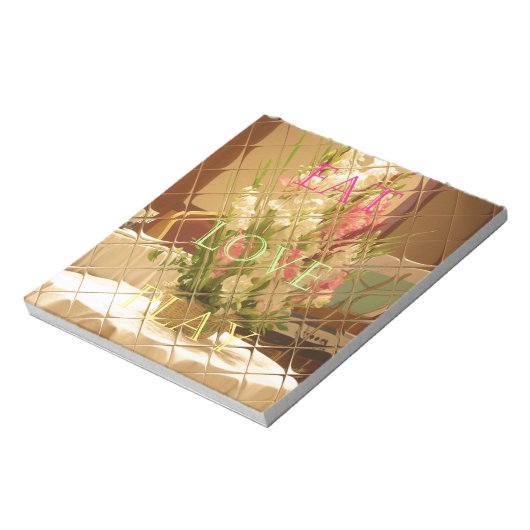 Reflected Blooms Art Print Notitieblok (Linkerzijde)