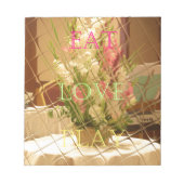 Reflected Blooms Art Print Notitieblok (Voorkant)