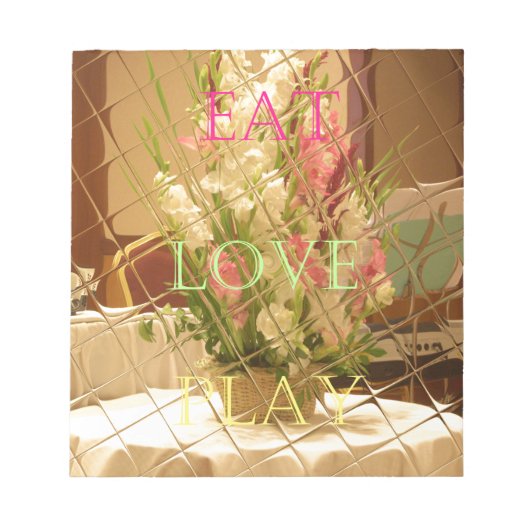 Reflected Blooms Art Print Notitieblok (Voorkant)