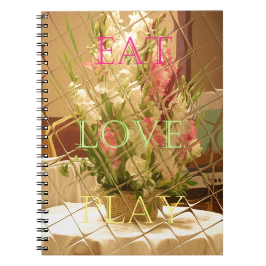Reflected Blooms Art Print Notitieboek (Voorkant)