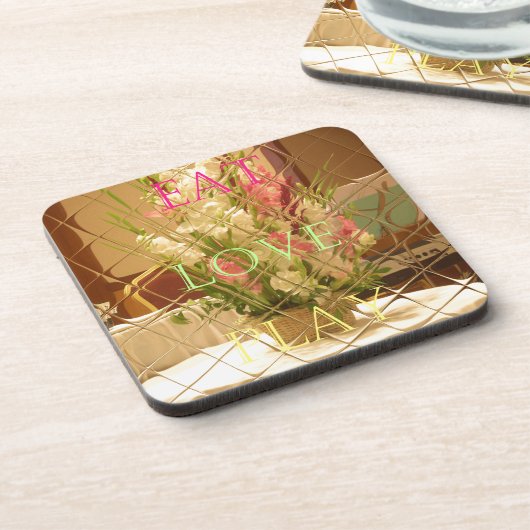 Reflected Blooms Art Print Onderzetter (Linkerzijde)