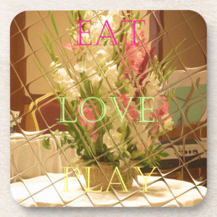 Reflected Blooms Art Print Onderzetter
